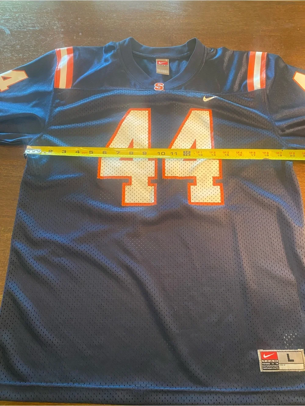 Nike Syracuse University Orange #44 Jim Brown Football Jersey womens size Large